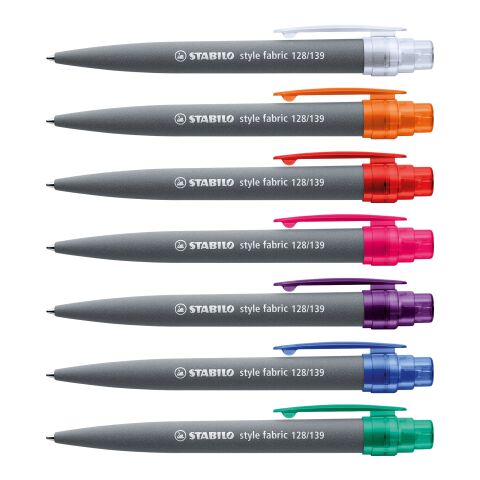 STABILO style fabric stylo à bille gris/blanc | non disponible | sans marquage