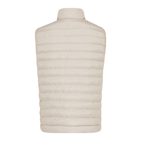 Bodywarmer homme en polyester recyclé Iqoniq Meru beige | L | sans marquage | non disponible | non disponible | non disponible