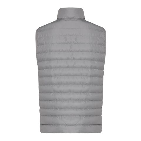 Bodywarmer homme en polyester recyclé Iqoniq Meru gris argent | M | sans marquage | non disponible | non disponible | non disponible