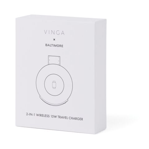 VINGA Baltimore RCS Chargeur de voyage sans fil 2-en-1 15W vert | sans marquage | non disponible | non disponible