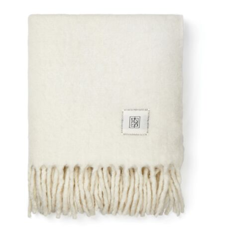 VINGA Plaid en laine mélangée Saletto blanc-beige | sans marquage | non disponible | non disponible | non disponible