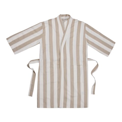 VINGA Peignoir L/XL hammam GRS Ornos beige-blanc | sans marquage | non disponible | non disponible | non disponible