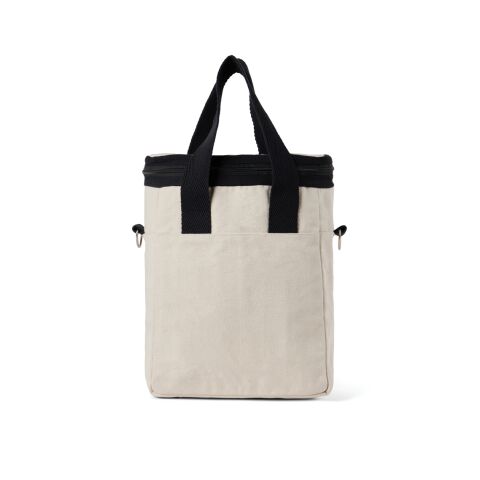 VINGA Tote bag isotherme en toile recyclée AWARE™ Volonne blanc cassé-noir | sans marquage | non disponible | non disponible