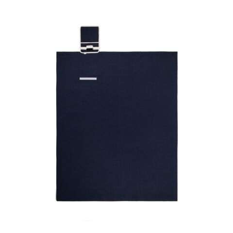 VINGA Couverture pique-nique en toile AWARE™ Volonne bleu-blanc cassé | sans marquage | non disponible | non disponible | non disponible
