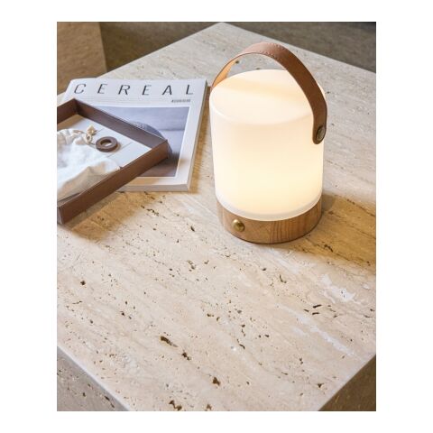 VINGA Lanterne en ABS recyclé RCS Nami marron-blanc | sans marquage | non disponible | non disponible