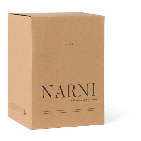 VINGA Lanterne en ABS recyclé RCS Nami marron-blanc | sans marquage | non disponible | non disponible