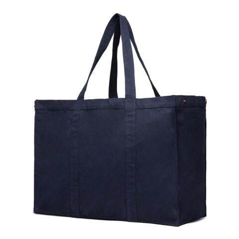 VINGA Grand tote bag en toile recyclée AWARE™ Hilo bleu marine | sans marquage | non disponible | non disponible | non disponible