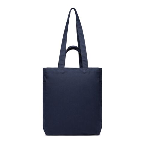 VINGA Tote bag avec zip en toile recyclée Hilo AWARE™ bleu marine | sans marquage | non disponible | non disponible | non disponible