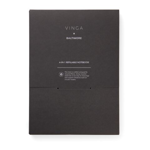 VINGA Baltimore RCS Carnet rechargeable 4-en-1 noir | sans marquage | non disponible | non disponible