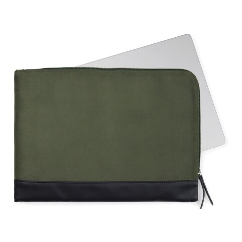 VINGA Pochette ordinateur 16" en polyester RCS Marlow vert-noir