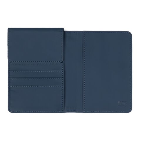 VINGA Baltimore Etui passeport anti-RFID en PU recyclé RCS bleu marine | sans marquage | non disponible | non disponible