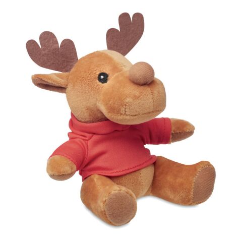 Renne en peluche avec capuche rouge | sans marquage | non disponible | non disponible | non disponible