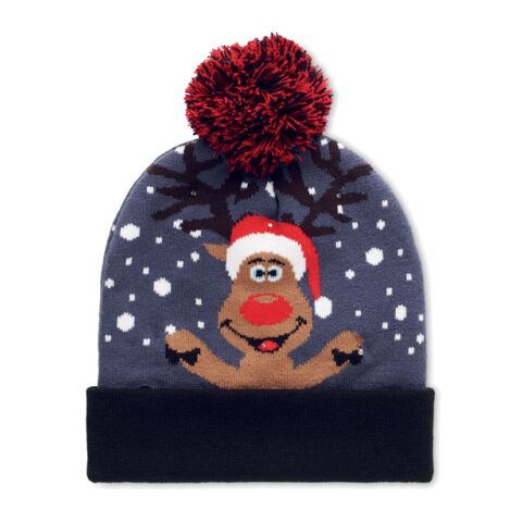 Bonnet de Noël tricoté avec LED bleu | sans marquage | non disponible | non disponible | non disponible