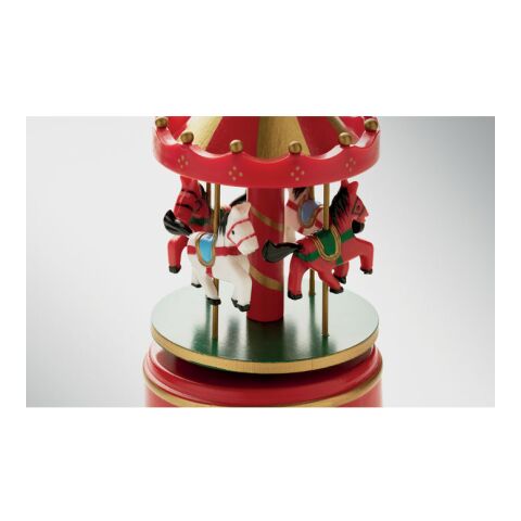 Boîte à musique mini carrousel multicolore