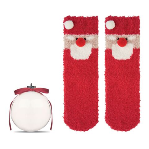 Chaussettes Père Noël L rouge