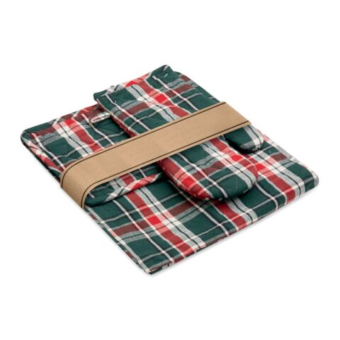 Set de cuisine en coton multicolore