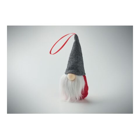 Suspension lutin en feutre rouge