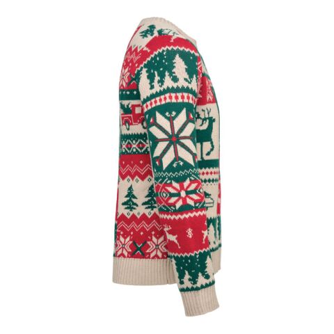 Pull de Noël tricoté S-M beige