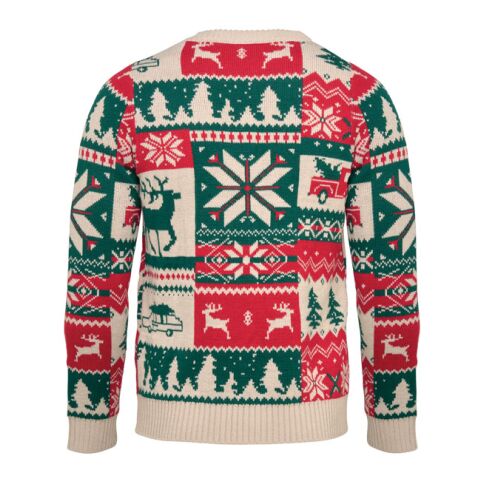 Pull de Noël tricoté L-XL beige