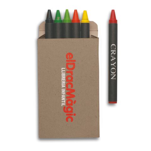 Etui 6 crayons cire multicolore | sans marquage | non disponible | non disponible | non disponible