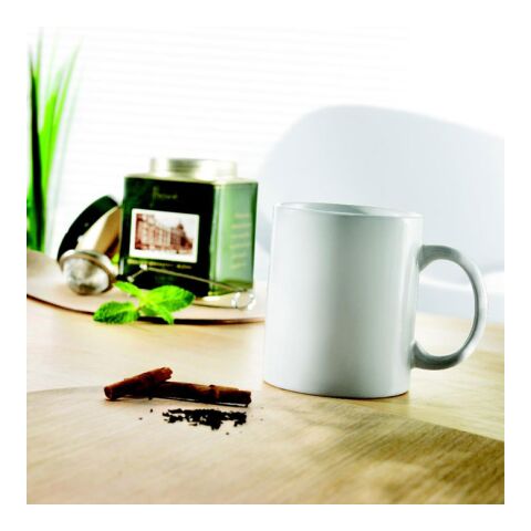 Mug cylindrique classique blanc | sans marquage | non disponible | non disponible