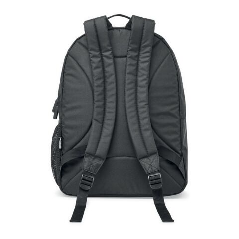 Sac à dos ordinateur RPET 300D avec bretelles rembourrés noir | sans marquage | non disponible | non disponible | non disponible