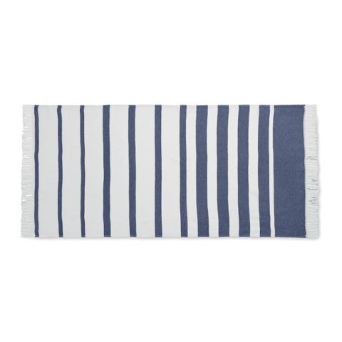Serviette en coton recyclé SEAQUAL® 70 x 140 cm bleu | sans marquage | non disponible | non disponible | non disponible