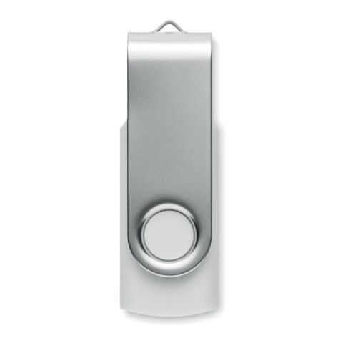 Clé USB 16G en ABS recyclé blanc | sans marquage | non disponible | non disponible | non disponible