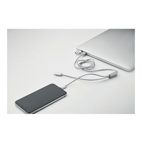 Câble de charge 2 en 1 long argent | sans marquage | non disponible | non disponible | non disponible