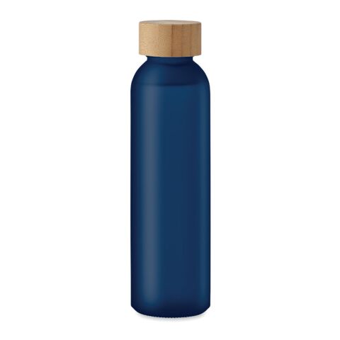 Bouteille verre dépoli 500ml bleu transparent | sans marquage | non disponible | non disponible | non disponible