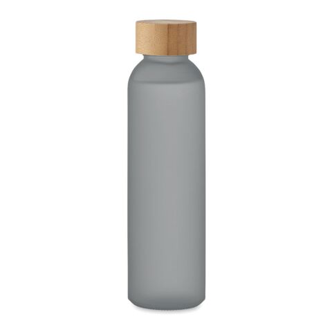 Bouteille verre dépoli 500ml gris transparent | sans marquage | non disponible | non disponible | non disponible