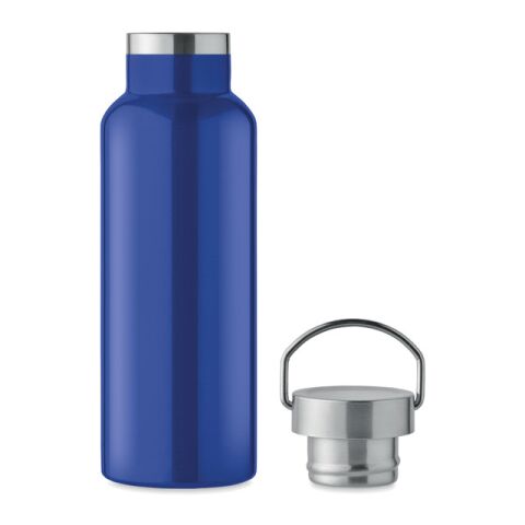 Bouteille isolant double paroi 500 ml avec poignée bleu