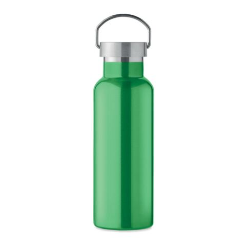 Bouteille isolant double paroi 500 ml avec poignée vert | sans marquage | non disponible | non disponible | non disponible