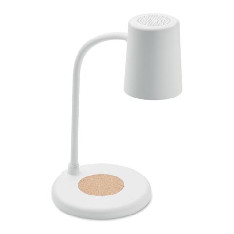 Lampe haut-parleur &amp; chargeur blanc | sans marquage | non disponible | non disponible