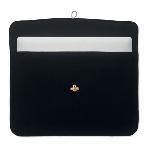 Pochette 15 pouces en coton noir | sans marquage | non disponible | non disponible | non disponible