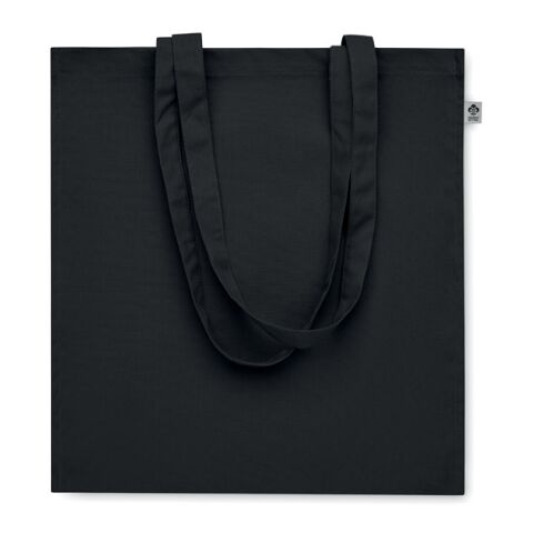 Sac shopping en coton bio noir | sans marquage | non disponible | non disponible | non disponible