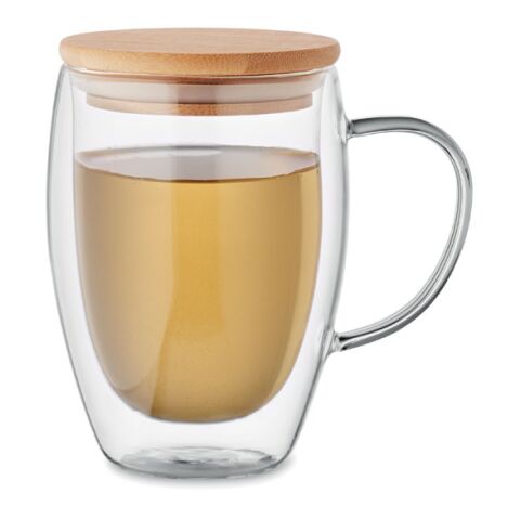 Mug en verre double paroi 300ml transparent | sans marquage | non disponible | non disponible | non disponible
