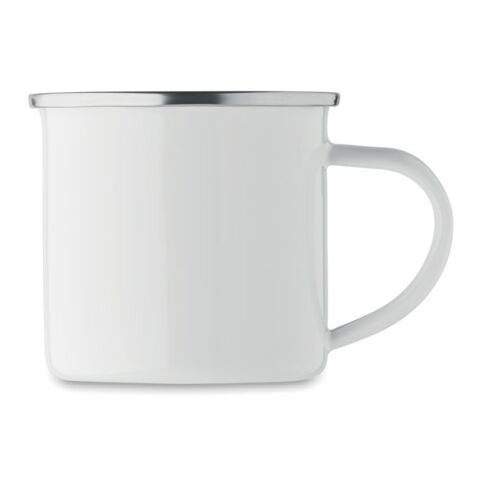 Mug en émail pour sublimation blanc | sans marquage | non disponible | non disponible | non disponible