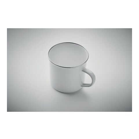 Mug en émail pour sublimation blanc | sans marquage | non disponible | non disponible | non disponible