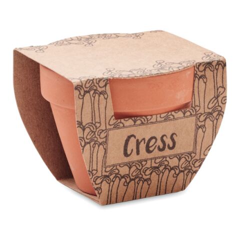 Pot avec graines de cresson bois | sans marquage | non disponible | non disponible | non disponible