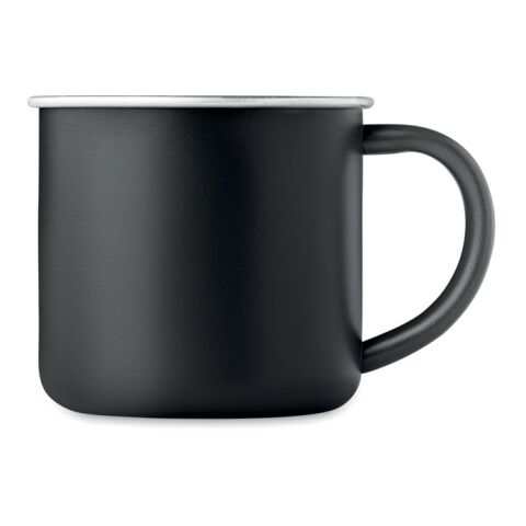 Tasse en acier inox recyclé noir | sans marquage | non disponible | non disponible | non disponible
