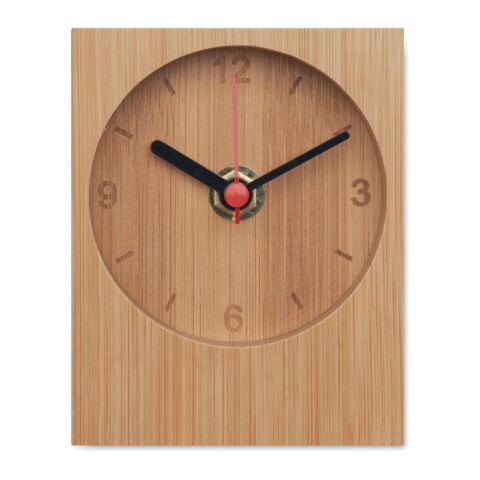 Horloge de table en bambou bois | sans marquage | non disponible | non disponible | non disponible