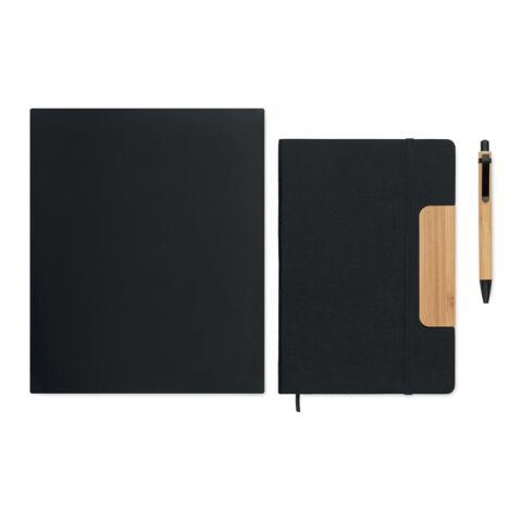 Carnet A5 RPET et stylo noir | sans marquage | non disponible | non disponible | non disponible