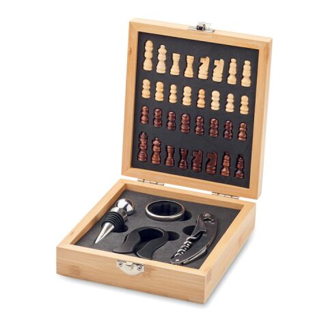 Set à vin et jeu d&#039;échecs bois | sans marquage | non disponible | non disponible