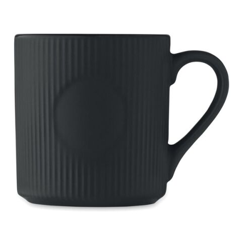 Tasse céramique striée 340 ml noir | sans marquage | non disponible | non disponible