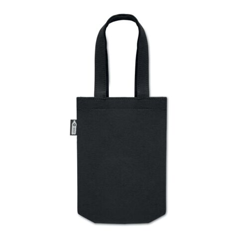 Petit sac cadeau feutre RPET noir | sans marquage | non disponible | non disponible | non disponible