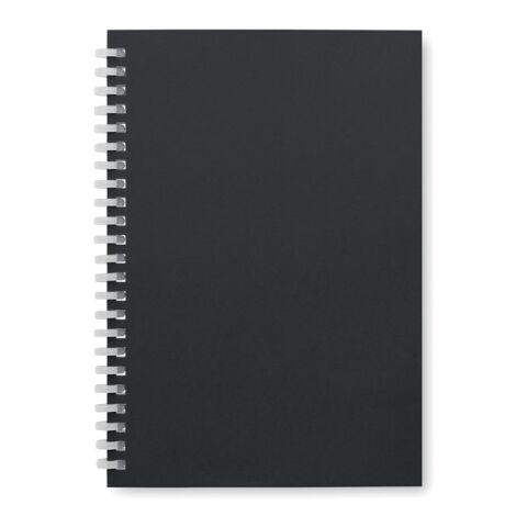 Cahier A5 en carton recyclé noir | sans marquage | non disponible | non disponible | non disponible