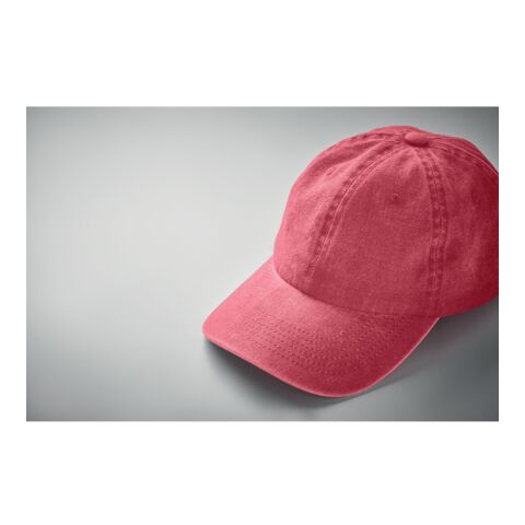 Casquette baseball à 6 pans rouge | sans marquage | non disponible | non disponible | non disponible
