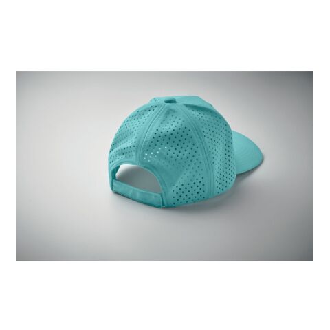 Casquette baseball à 5 pans turquoise | sans marquage | non disponible | non disponible | non disponible