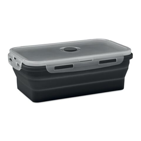 Lunchbox en silicone pliable noir | sans marquage | non disponible | non disponible | non disponible